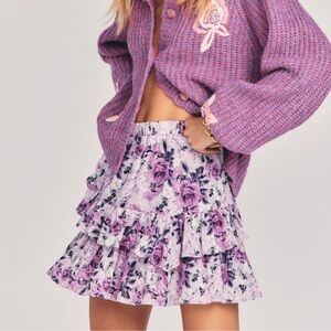 ⭐️LoveShackFancy Emma Ruffled Mini skirt M⭐️